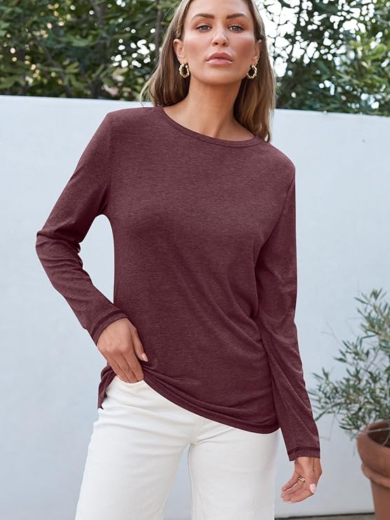 AUTOMET Long Sleeve Shirts for Women Business Casual Tops Fall Fashion Clothes Workout Plus Size Teacher Winter Outfits 2025